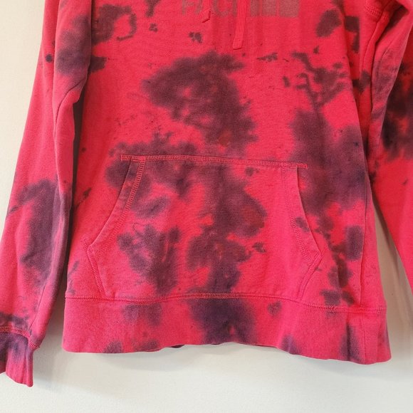 The North Face Pink Tie Dye Pullover Hoodie Sweatshirt Women's M - Picture 3 of 9